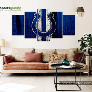 Indianapolis Colts Rough Look Wall Canvas 1