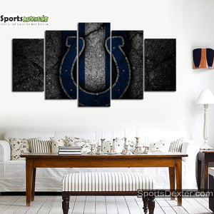 Indianapolis Colts Rock Style Wall Canvas 1