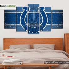 Load image into Gallery viewer, Indianapolis Colts Snowy Look Wall Canvas 1