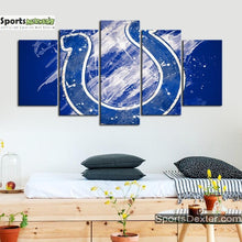 Load image into Gallery viewer, Indianapolis Colts Paint Splash Wall Canvas 1