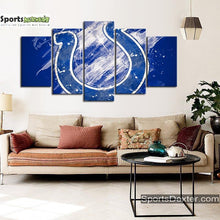 Load image into Gallery viewer, Indianapolis Colts Paint Splash Wall Canvas 1