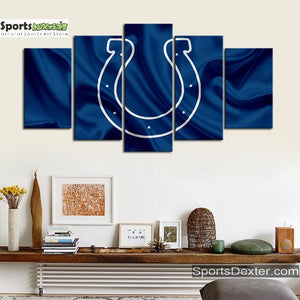 Indianapolis Colts Fabric Style Wall Canvas 1