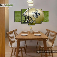 Load image into Gallery viewer, New Orleans Saints Helmet Look Wall Canvas 1