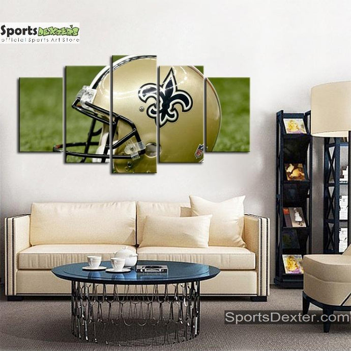 New Orleans Saints Helmet Look Wall Canvas 1