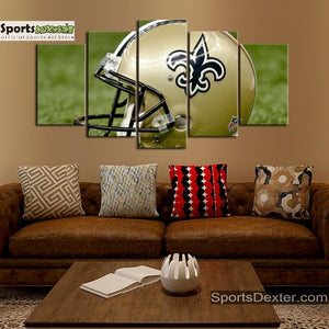 New Orleans Saints Helmet Look Wall Canvas 1