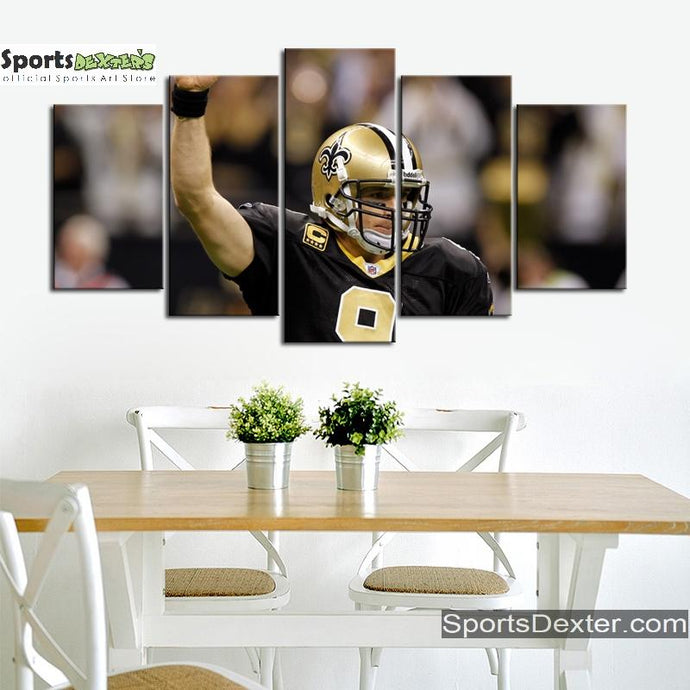 Drew Brees New Orleans Saints Wall Canvas 5