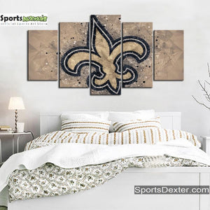 New Orleans Saints Techy Look Wall Canvas