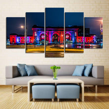 Load image into Gallery viewer, Union Station Kansas City  In Night Canvas