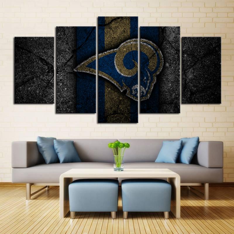 Los Angeles Rams Rock Style Wall Canvas