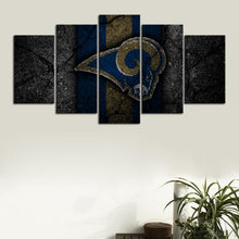 Load image into Gallery viewer, Los Angeles Rams Rock Style Wall Canvas