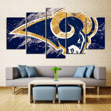 Load image into Gallery viewer, Los Angeles Rams Paint Splash Wall Canvas