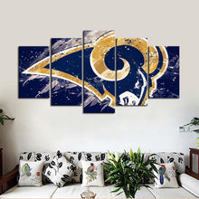 Load image into Gallery viewer, Los Angeles Rams Paint Splash Wall Canvas