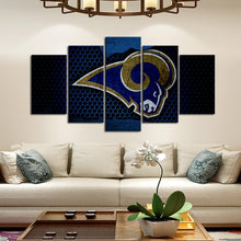 Load image into Gallery viewer, Los Angeles Rams Steel Look Wall Canvas
