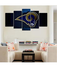 Load image into Gallery viewer, Los Angeles Rams Steel Look Wall Canvas