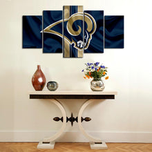 Load image into Gallery viewer, Los Angeles Rams Flag Look Wall Canvas