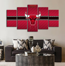 Load image into Gallery viewer, Chicago Bulls Track Line Canvas