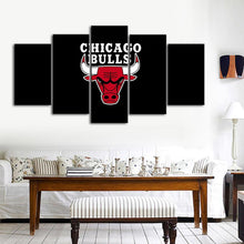 Load image into Gallery viewer, Chicago Bulls Clean Black Canvas