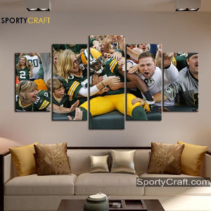 Green Bay Packers Celebration Wall Canvas