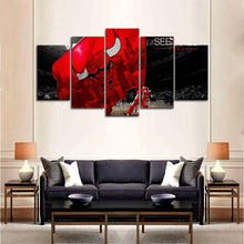 Load image into Gallery viewer, Chicago Bulls Big Flag Wall Canvas