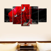 Load image into Gallery viewer, Chicago Bulls Big Flag Wall Canvas
