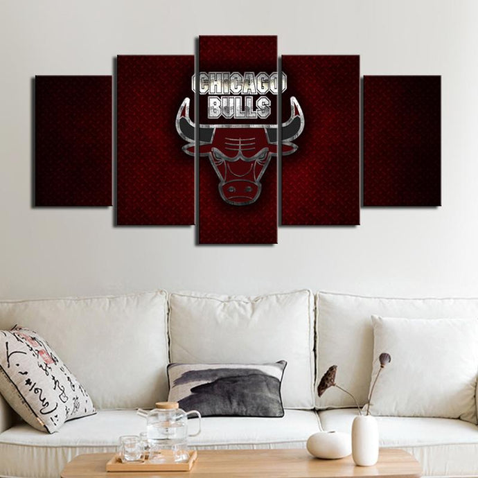 Chicago Bulls Steel Style Canvas