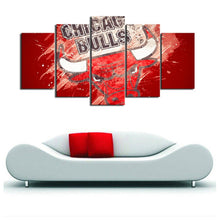 Load image into Gallery viewer, Chicago Bulls Paint Splash Canvas
