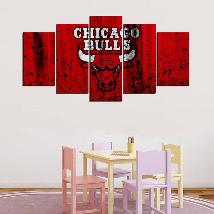 Chicago Bulls Rough Look Wall Canvas
