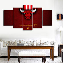 Load image into Gallery viewer, Chicago Bulls Leather Look Canvas