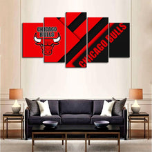 Load image into Gallery viewer, Chicago Bulls Wall Art Canvas