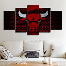 Load image into Gallery viewer, Chicago Bulls Steel Look Canvas