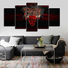 Load image into Gallery viewer, Chicago Bulls Burning Style Canvas