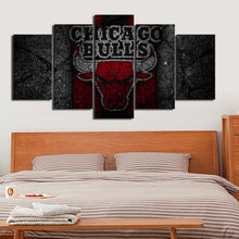 Load image into Gallery viewer, Chicago Bulls Rock Style Wall Canvas
