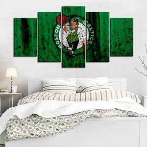Boston Celtics Rough Look Wall Canvas