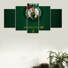 Load image into Gallery viewer, Boston Celtics Leather Look Wall Canvas