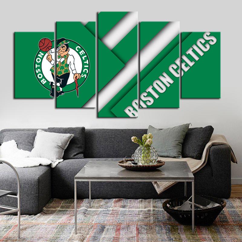 Boston Celtics Cut Style Wall Canvas