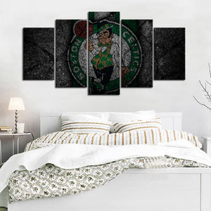 Boston Celtics Rock Style Wall Canvas