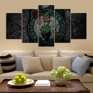 Boston Celtics Rock Style Wall Canvas