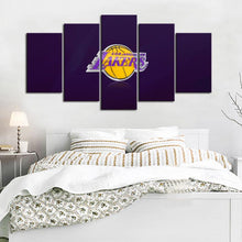 Load image into Gallery viewer, Los Angeles Lakers in Purple Canvas