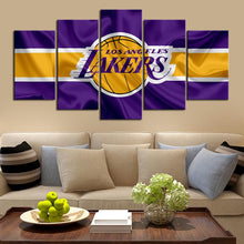Load image into Gallery viewer, Los Angeles Lakers Flag Look Canvas