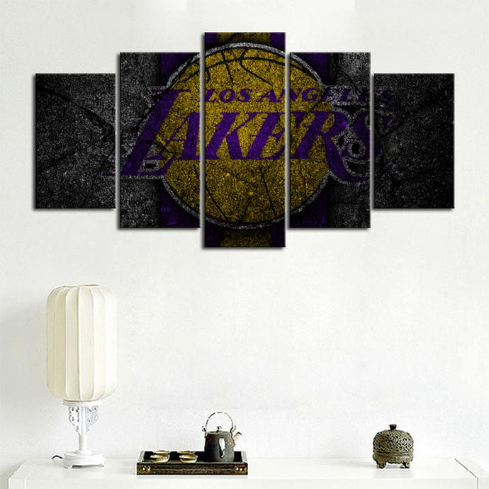 Los Angeles Lakers Rock Style Canvas