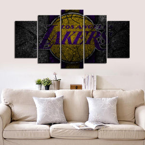 Los Angeles Lakers Rock Style Canvas