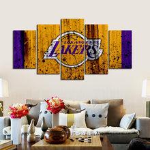 Load image into Gallery viewer, Los Angeles Lakers Rough Look Canvas