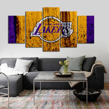 Load image into Gallery viewer, Los Angeles Lakers Rough Look Canvas