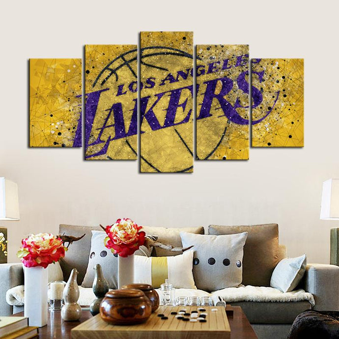 Los Angeles Lakers Tech Style Canvas