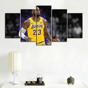 LeBron James Los Angeles Lakers Canvas