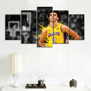 Lonzo Anderson Ball Los Angeles Lakers Canvas 2