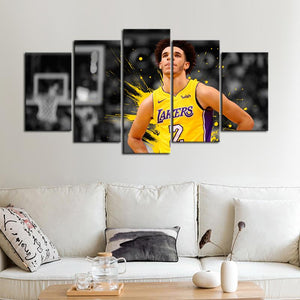 Lonzo Anderson Ball Los Angeles Lakers Canvas 2