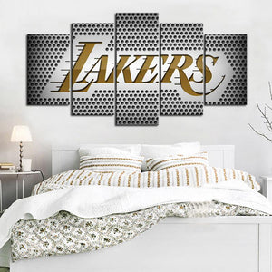 Los Angeles Lakers Metal Pores Canvas