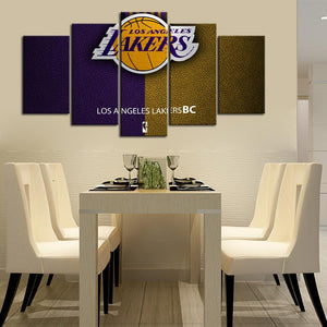 Los Angeles Lakers Leather Look Canvas