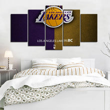 Load image into Gallery viewer, Los Angeles Lakers Leather Look Canvas